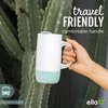 Ello Jane 18oz Ceramic Travel Mug with Handle, Splash-Resistant Slider Lid and Built-in Coaster, Perfect for Coffee and Tea, BPA Free, Dishwasher Safe, Holiday Gift Her Him, Yucca