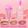 TIRDET Magic Color Changing Lip Oil, Lip Oil Color Changing, Hydrating Lip Gloss Warm Change, Big Brush Color Changing Lip Oil, Lip Changing Oil Long Lasting Shimmery, Non-sticky Primer Lip Tint