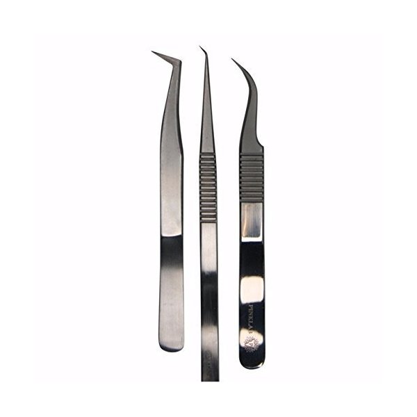 Rev Pro Master / 3 pack tweezer set/volume/isolation/Precision/for Eyelash Extension By PINKLAB