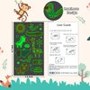 Cerlaza 136 Styles Luminous Animals Temporary Tattoos for Kids Gifts, Jungle Theme Party Supplies Favors for Boys and Girls, Safari Zoo Wild One Birthday Decorations Toddlers Tatoo-10 Sheets