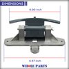 Whole Parts Dryer Door Hinge Assembly Part # 137105100 - Replacement & Compatible with Some Crosley, Electrolux, Frigidaire and Kenmore Dryers - 2 Yr Warranty