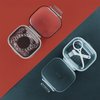 Retainer Case, Retainer Cleaner Case, Unique Denture Bath with Drain Tray, Suitable for Dentures, Denture Bridges, Partial Dentures, Traditional Braces, Etc. (Blue)