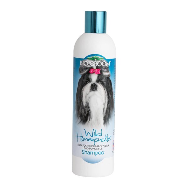 Bio-groom Wild Honeysuckle Dog Shampoo – Natural Scent Pet Shampoo, Aloe Vera, Chamomile, Cat & Dog Bathing Supplies, Puppy Wash, Cruelty-Free, Made in USA, Quick Rinse Cat Shampoo – 12 fl oz 1-Pack