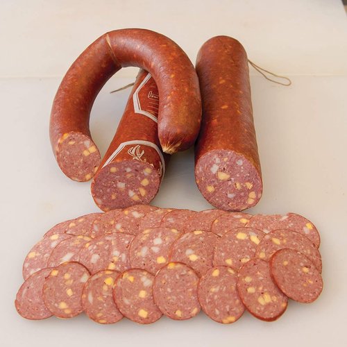 High Temperature Swiss Cheese for Sausage Making - 1 lb. - 1/4 inch diced cubes