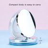 3g Empty Refillable Loose Powder Box, Plastic Loose Powder Compact Container with Powder Puff and Mirror Portable Mini Makeup Loose Powder Puff Box Case Container Holder