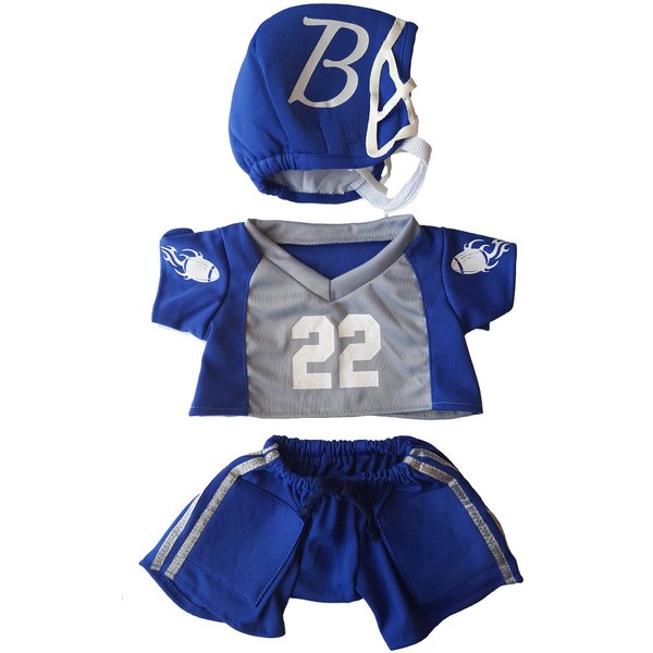 Football Uniform Outfit Teddy Bear Clothes Fits Most 14" - 18" Build-a-Bear and Make Your Own Stuffed Animals