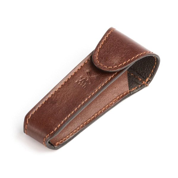 MÜHLE Black Leather Safety Razor Travel Pouch