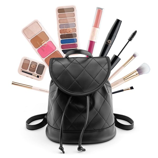 Color Nymph Makeup Kit for Women, Makeup Gift Set All In One Travel Backpack for Girls With Eyeshadow,Mascara, Lipgloss, Highlighter, Blush, Eyeliner pencil (Bag C)