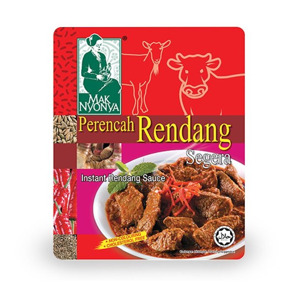 Mak Nyonya Instant Sauce 200g (Rendang, 3 Pack)