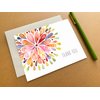 Palmer Street Press Thank You Notes With Envelopes Set - Watercolor Flower Burst Thank You Note Set (8 Elegant Thank You Cards With Envelopes) - Boxed Thank You Cards - Proudly Made in the USA