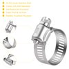 WINL Stainless Steel Hose Clamps - 16 Pack Worm Gear Drive Hose Clamps SAE 16 Clamping Range 3/4 Inch to 1-1/2 Inch (19mm-38mm) for Automotive Plumbing, 3/4'', 1'', 1 1/4'' Hose Clamps