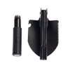 Jipemtra Gardening Folding Shovel Military Camping Shovel Survival Gear Entrenching Tool with Carrying Pouch Metal Handle for Camping Trekking Gardening Fishing Backpacking Snow (Black)
