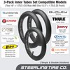 Two 16'' x 1.5/1.75 & One 12.5'' x 1.75/2.15 [3-Pack] Extra Thick Inner Tire Tube for BOB Revolution Strollers & Stroller Strides - Best BOB Stroller Tire Replacement Set by Steerling Tire Co.