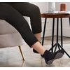 RATIVE Anti Slip Non Skid Barre Yoga Pilates Hospital Ankle Socks with grips for Adults Men Women (Medium, 3-pairs/black+beige+pink)