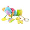 Caterbee Baby Car Seat Toys, Activity Spiral Stroller Hanging Toys with Rattle for Infant (Elephant)