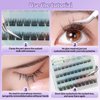 Clustered eyelashes, with their own glued lashes, press the lashes 10-16mm individual lashes, and apply them directly without glue (N)