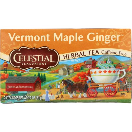 Celestial Seasonings Vermont Maple Ginger Tea, Single Box, 1pack