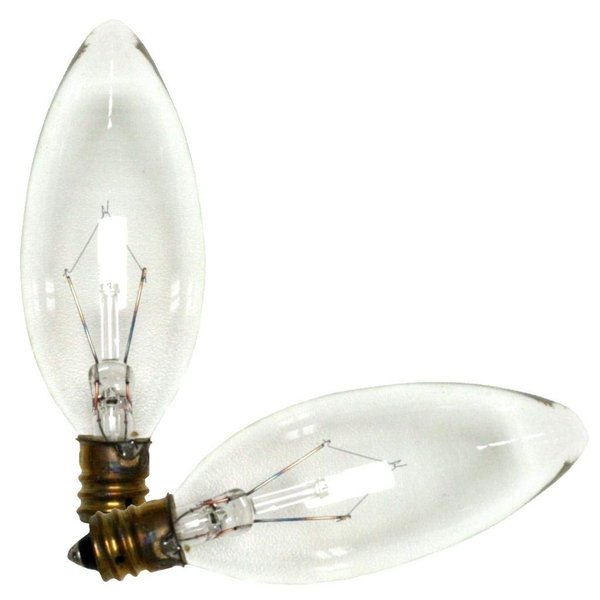 Westinghouse 4023 40-Watt, B 9-1/2 Decorative Ceiling Fan Bulb, Candelabra Base, Clear 2-Pack