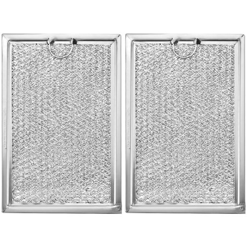 Microwave Oven Grease Filter WB06X10309 Compatible with GE WB06X10359 Microwave Filter Replacement Parts by AMI PARTS- 7-5/8 x 5 x 3/32 Inch 2 Packs
