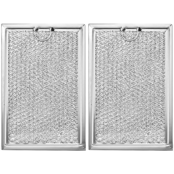 Microwave Oven Grease Filter WB06X10309 Compatible with GE WB06X10359 Microwave Filter Replacement Parts by AMI PARTS- 7-5/8 x 5 x 3/32 Inch 2 Packs