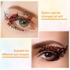 OIIKI Eye Shadow Tattoo Sticker 22pcs / 11 Pairs, Temporary Eye Tattoo Stickers for Makeup, Temporary Face Tattoos Eyeshadow Eyeliner Lace Sticker Fake Tattoo