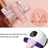 ZBX 10Pcs Nail Tips Clip Clear Transparent Nail Clips for Quick Building Polygel nail forms Nail clips for polygel Finger Nail Extension UV LED Builder Clamps Manicure Nail Art Tool