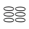 HASMX Upright Round & Tubular Style Belt Replacement Vacuum Belt for Sanitaire Commercial Vacuum Models SC649, SC679, SC684, SC688, SC689, SC886, SC887, SC888, SC889, SC899, Black (6-Pack)