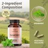 HERBAMAMA Spearmint Leaf Capsules - 1000 mg Spearmint Leaves for Digestive Health Support - Mentha Spicata Spearmint Supplement - Vegan, Non-GMO - 100 Caps