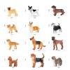 SIENON 12PCS Mini Dog Figurines, Realistic Dog Figures Toy Set, Plastic Puppy Figures, Miniature Dog Animals Toy, Puppy Dog Cake Topper Cupcake Topper, Easter Eggs Birthday for Girls Boys