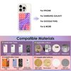 PEUKANU Silicone Suction Cup Phone Mount Sticky Phone Grip Backside Sucker for iPhone Android Hippers Grippy Strong Phone Case Accessory Stuff Mirror Stick On (1PCS Light Pink)