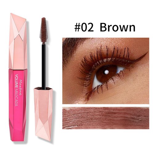Kyannkra Washable Mascara Eye Makeup,Lengthening Mascara,Volumizing Mascara Brown