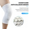 ESGTON Knee Pads EVA Padded Crashproof Leg Sleeve Compression Knee Braces (1 Pair) Youth & Adult - Basketball Football Volleyball-White