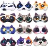 HXINFU Funny Black Cat 3D Eye Masks for Sleeping Blinders Kids Travel Rest Mask
