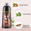 Generic Salon-Quality Hair Dye Shampoo, 3-in-1 Hair Color Shampoo, Color Hair in Minutes, No Stick to Scalp, FVSHIP Hair Color Shampoo, Gray Hair Coverage for Women & Men (Black)
