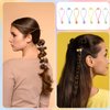 14 Pcs Double Balls Elastic Hair Ties Elastic Ponytail Holders Circle Bubble Hair Bands Colorful Cute Ball Hair Ties Stylish Style 80s 90s Hair Elastic Accessories for Women