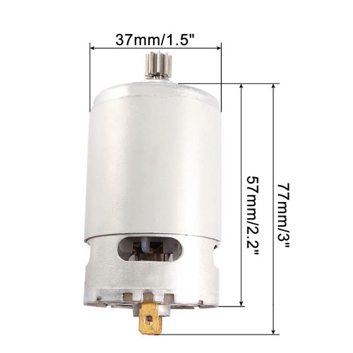 uxcell DC 18V 32000RPM 9 Teeth Shank Gear Motor for Rechargeable Electric Drill