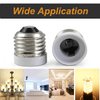FINELED 6PACK E26 to E17 Socket Adapter,Medium Screw E26 Socket to Intermediate Base E17 Light Bulb Socket Adapter Converter Reducer