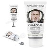 Spascriptions Charcoal Facial Cleanser Exfoliating Facial Scrub Face Wash with Natural Exfoliant- 5 Oz