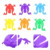 TOYANDONA 24Pcs Jumping Frog Toy Plastic Jumping Leap Frog for Kids Children Toddlers Party Favors, Goody Bag Fillers, Random