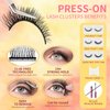 Generic Lash Buddy Self-adhesive Eyelashes,3 Pairs Self-Sticking False Eyelashes Natural Look, No Glue, Three Different Types Waterproof Natural Long Thick Style Lashes for Women