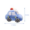 YONLIT Soft Plush Police Car Stuffed Toy Super Cute Blue Squad Car Plushie Excellent Gifts for Kids or Birthday Party 11 Inches (Police Car)