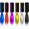 6 Pieces Barber Blade Clipper Cleaning Brush Nylon Trimmer Cleaning Brush Hair Duster Fade Brush Set Kit (Vibrant Color Set)