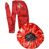Anime Durag and Silk Bonnet 2pcs Set for Men Women, Silky Design Satin Fabric Comfort Compression, Red Skull