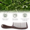 O BRUSHZOO Wood Hair Comb for Women Men, Wide Tooth Comb for Curly Thick Long Wet Dry Hair Massage Detangle, Wooden Hair Care Comb for Massages Scalp & Hair growth