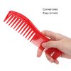 Detangling Hair Comb Portable Home Salon Fine Wide Tooth Styling Comb Hairdressing Tool Hair Styling Comb Hairdressing Comb Salon Comb Barber Comb Double ended Comb Red