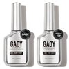 GAOY Crystal Glossy Gel Top Coat and Base Coat Set, 16ml 2 Pcs High-Gloss Top Coat and No Wipe Foundation Combination for UV Light Gel Nail Polish