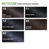 Garnier Nutrisse Nourishing Hair Color Creme, 20 Soft Black (Black Tea) (Packaging May Vary)