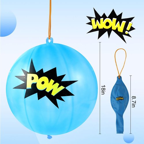 48 pieces 18'' Hero Text Balloons Assorted Colors Latex Balloons Party Favor Supplies Decorations Hero Design Punch Balloons for Birthday Party Festival Event Carnival Decorations (Hero)