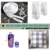 JOSDIOX Zipper by The Yard #3 White Sewing 10 Yard Long Zipper in Continuous Nylon Coil with 20pcs Zipper Sliders Zipper Pull and 30pcs Zippers Stops for Upholstery Sewing