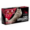 Medline Venom Powdered Latex Multi-Purpose Disposable Gloves, One-Size, 100 Count